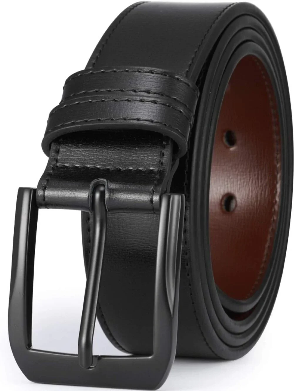 Stylish Men's Casual Leather Belt - 1.5